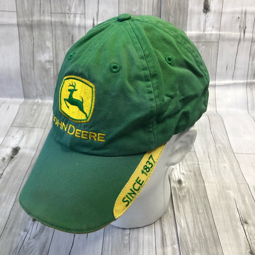 John Deere Baseball Cap Cary Francis Group Vintage Tractor Embroidered Green